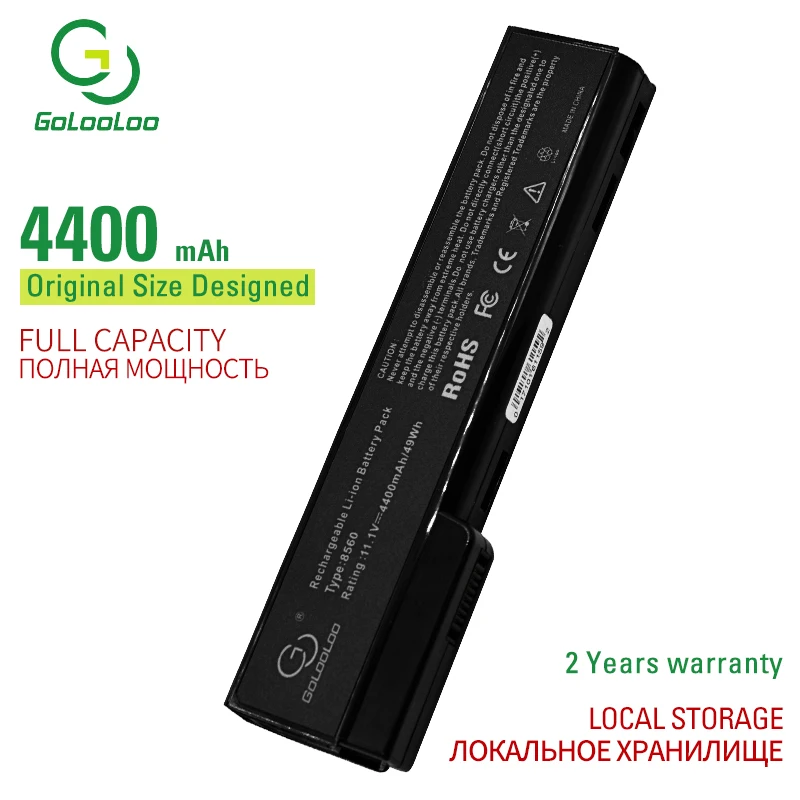 6 ячеечный Аккумулятор для ноутбука Hp ProBook 6360b 6460b 6465b 6470b 6475b 6560b 6565b 656570b EliteBook 8460p 8460w
