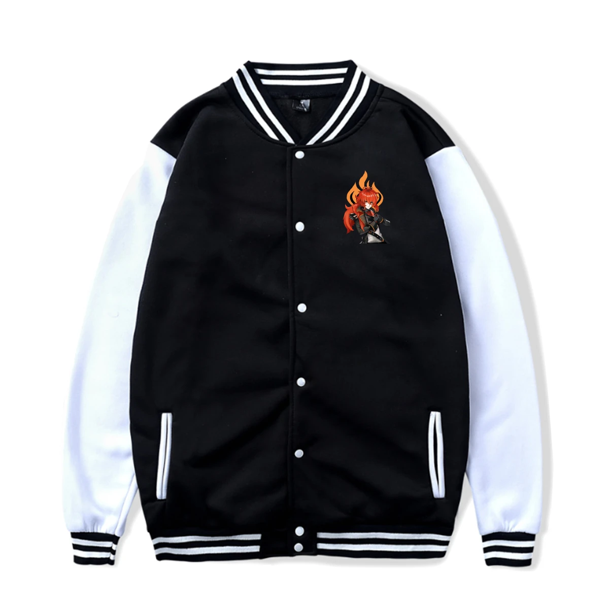 

Новинка, модная бейсбольная Униформа Genshin Impact баскетбольной формы в стиле хип-хоп с надписью, свободная уличная куртка в стиле Харадзюку для...