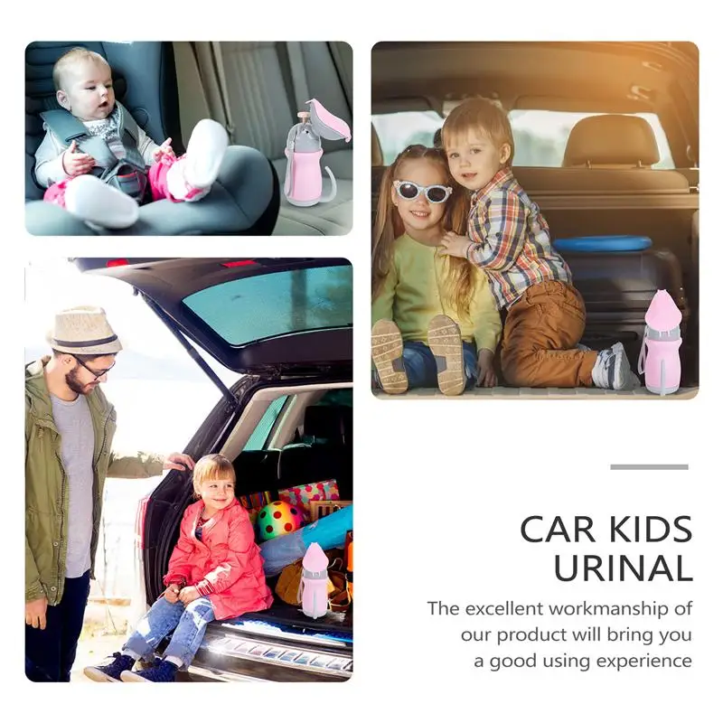 

1pc Lovely Emergency Toilet Urinal Bottle Car Kids Urinal Travel Toilet for Kids