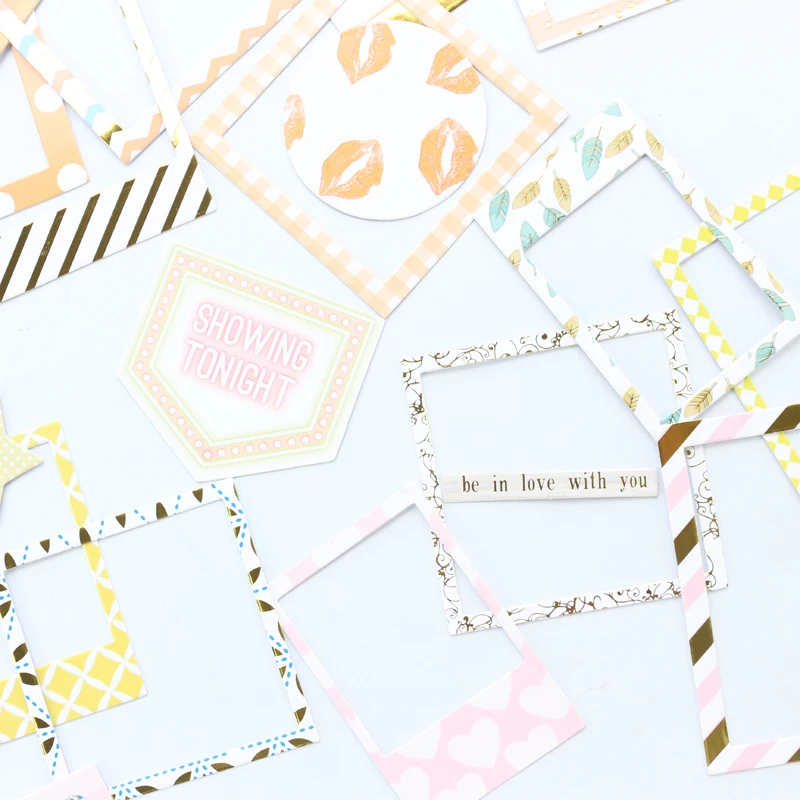 Domikee Новый карамельный декоративный бумажный стикер из золотой фольги для школы