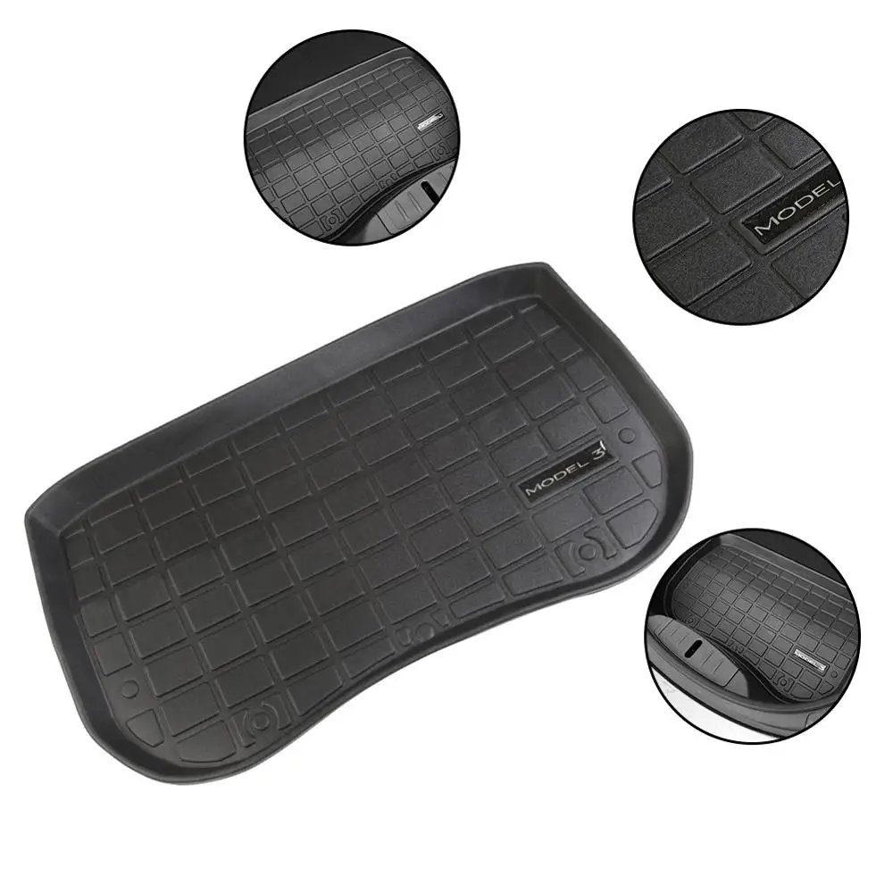 Для Tesla Model 3 2017 2019 1 шт. водонепроницаемый коврик для пола переднего багажника TPE