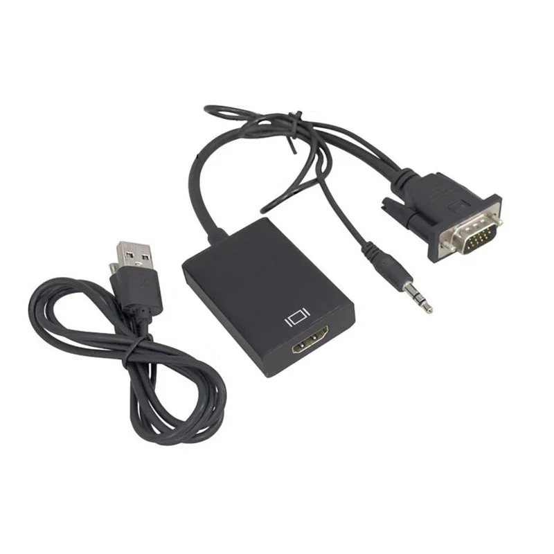 Преобразователь из VGA в HDMI питаемые через USB порт 1080P к Преобразование |
