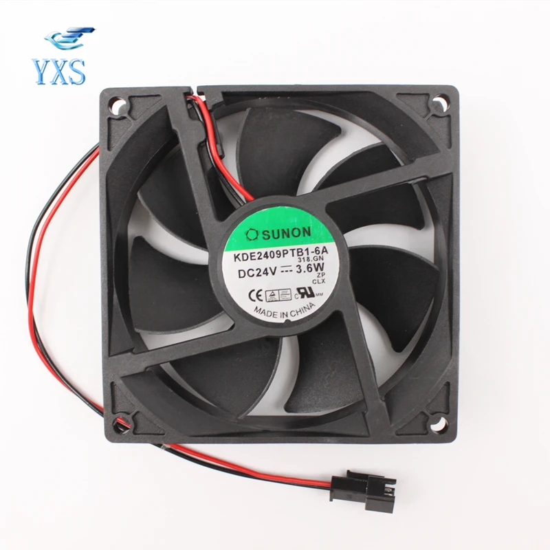 KDE2409PTB1-6A VFD вентилятор DC 24V 3,6 W 0.14A 4900 об/мин(9 см) 9025 90*90*25 мм Инвертор Вентилятор охлаждения 2 провода