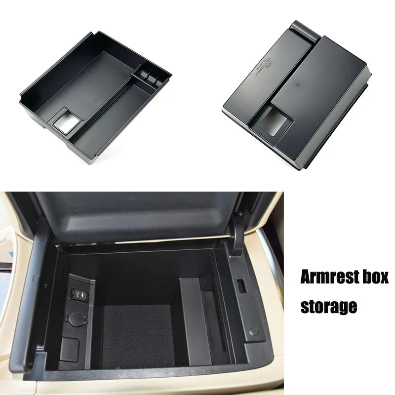 

Car Styling Accessories Central Armrest storage Box For Toyota Highlander Crown Land Cruiser PRADO Reiz Sienna VALON Camry