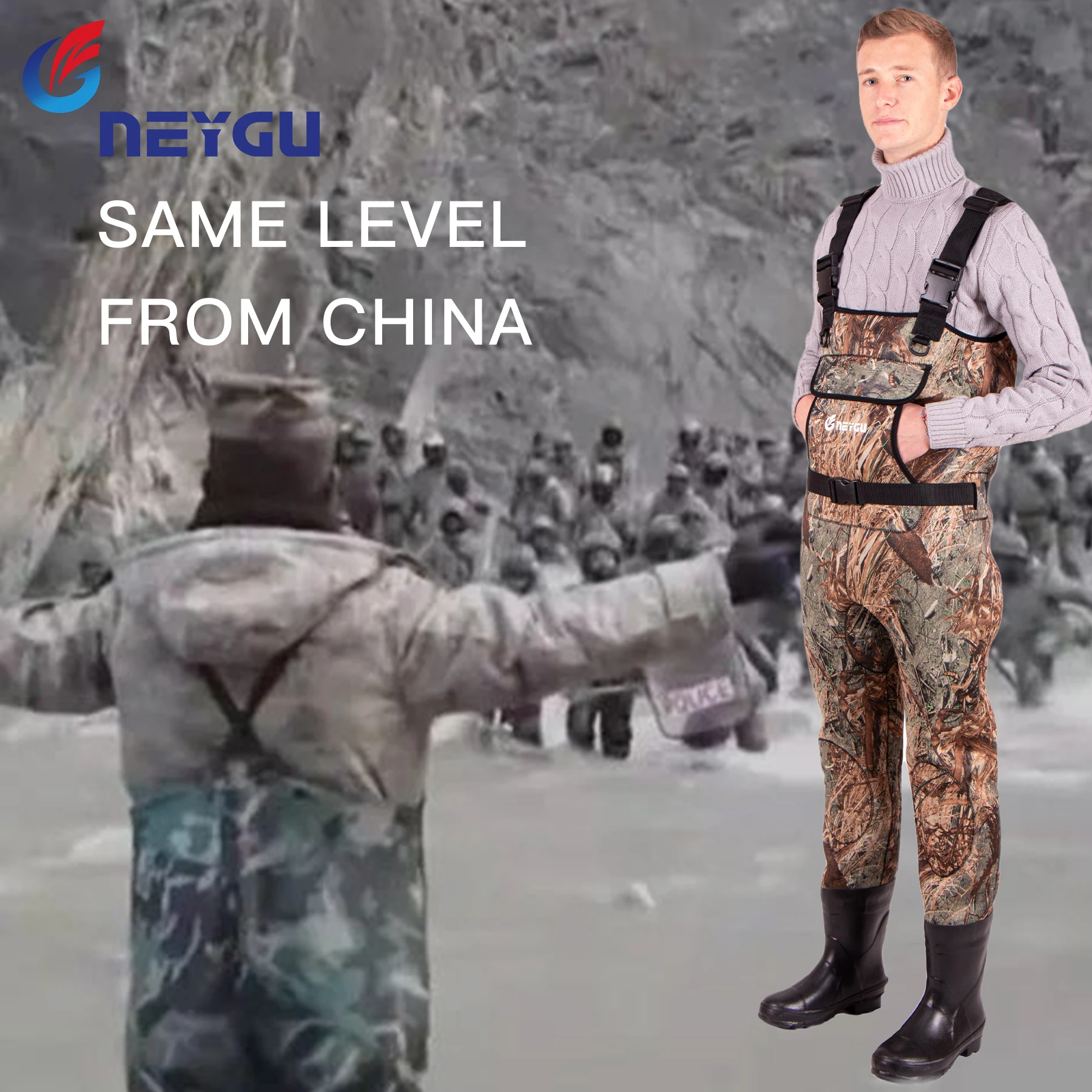 Вадер для тибетского поднятого Шато восхождение в долине|Одежда рыбалки| |