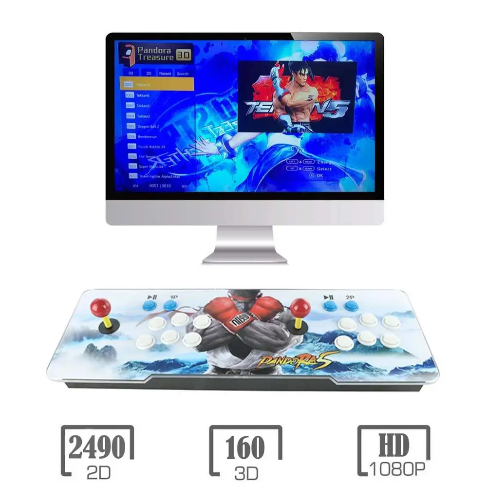 Blue Dragon 3D Pandora игровой автомат | 2200 HD игры | 1280x720P | 2 игрока управления играми | добавить больше игр | Любимый список | Поддержка 4 игроков - Цвет: Blue Dragon