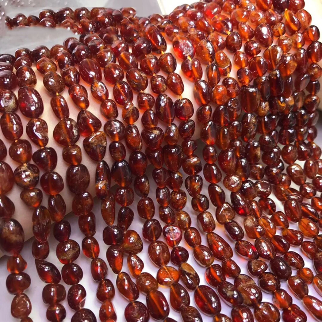 Moonstone Garnet Jade Quartz Rutilated Black tourmaline 8-9mm Gemstone Bead smooth irregular for Jewelry Making 15inch ICNWAY | Украшения и