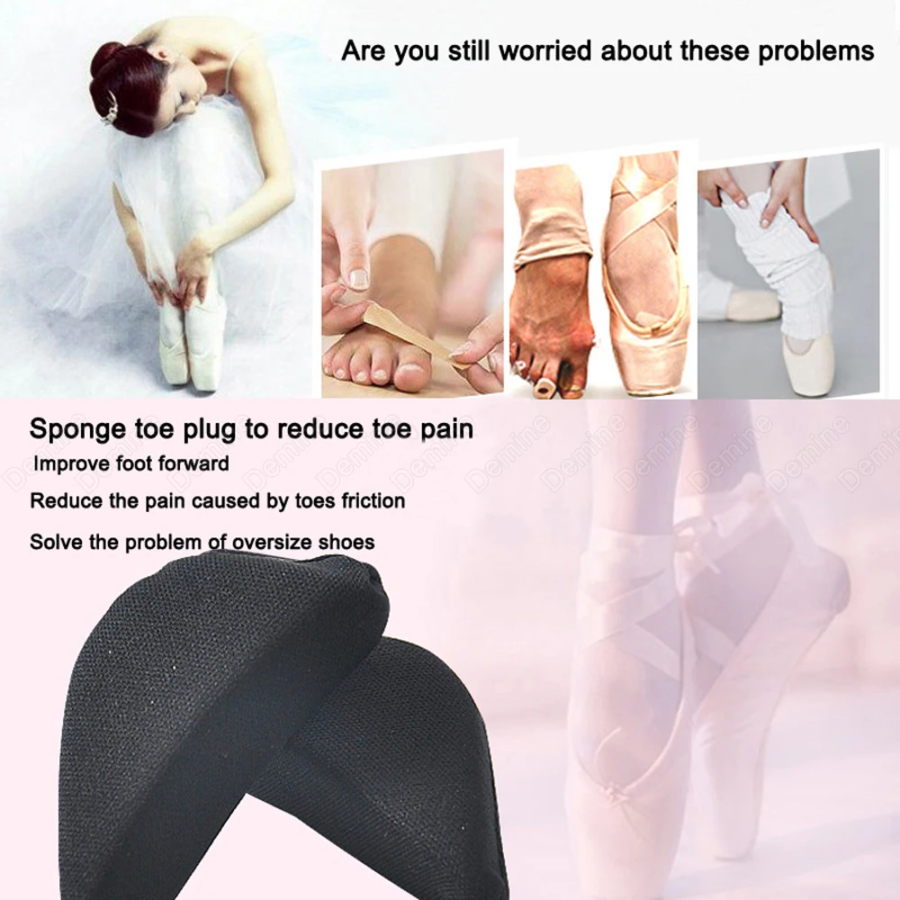 Sponge Forefoot Inserts Anti-Slip Pads for Shoes Women High Heels Toe Plug Cushion Shoe Filler Adjust Size Anti-Pain Foot Pad