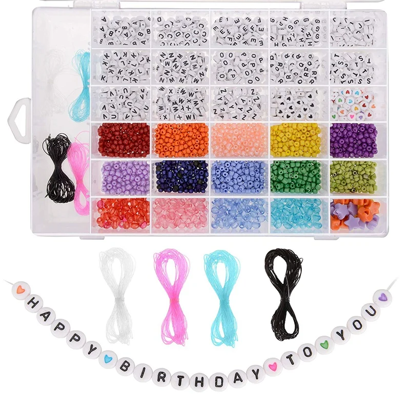 Бусины для браслетов полный набор создания украшений своими руками с