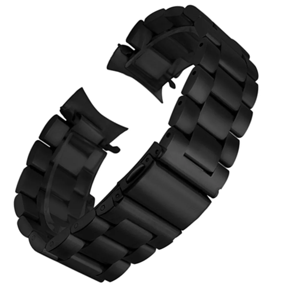 Браслеты из нержавеющей стали для часов замена изогнутого конца Seiko SKX009 SKX011 22 мм