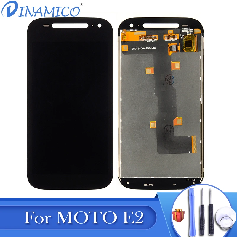 Dinamico сменный ЖК экран для Moto E2 MotoRola E 2nd Gen Lcd XT1527 XT1505 XT1524 дигитайзер в сборе|Экраны