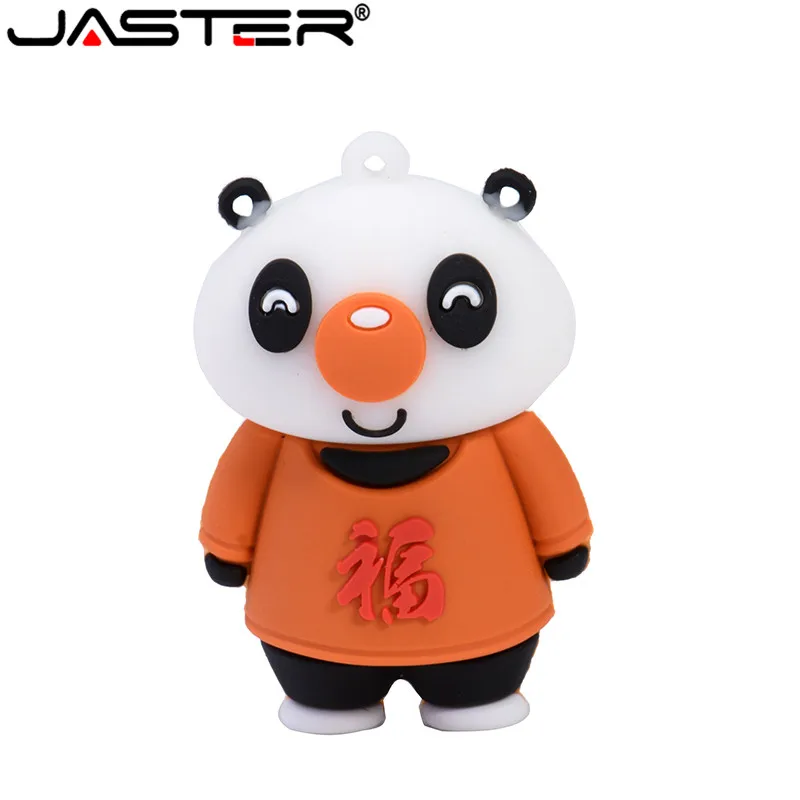 

JASTER Panda USB Flash Drive Cartoon Pen Drive 4GB 8GB 16GB 32GB 64GB Pendrive Key Chain Usb2.0 Flash Drives Usb Stick