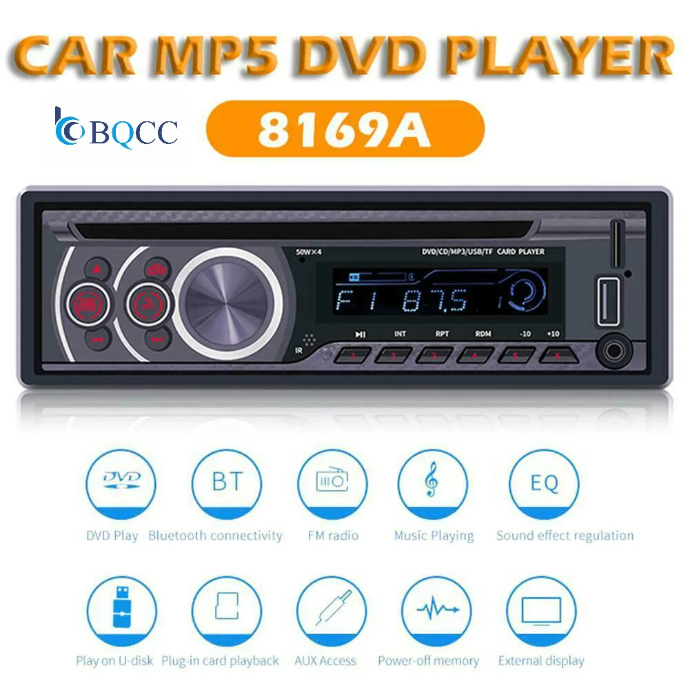 1 Din 12 в автомобильный радиоприемник стерео DVD CD плеер MP3 USB/FM/AUX вход приборную