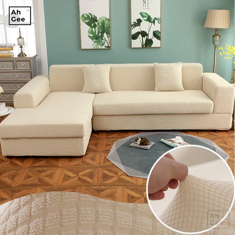 Жаккардовая ткань стрейч диван крышка для Гостиная эластичный Чехол секционного