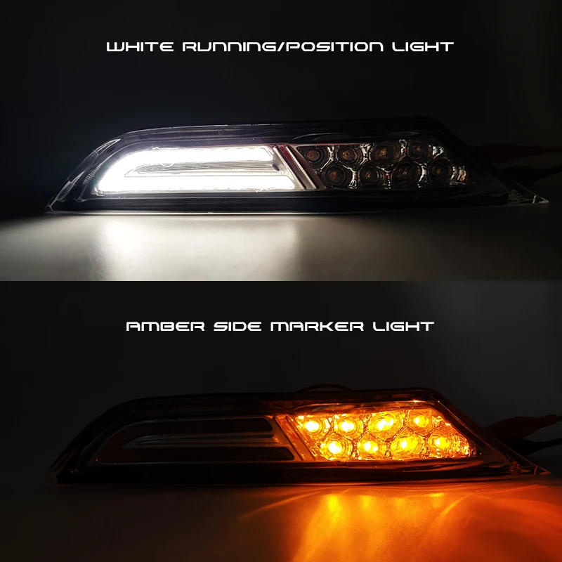 2x подходит для Nissan GT R R35 2007 2017 горки белые светодиодные дневные ходовые огни бега