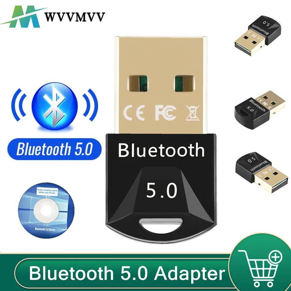 USB-адаптер Bluetooth 5 0 для ПК беспроводной мыши клавиатуры PS4 Aux аудио