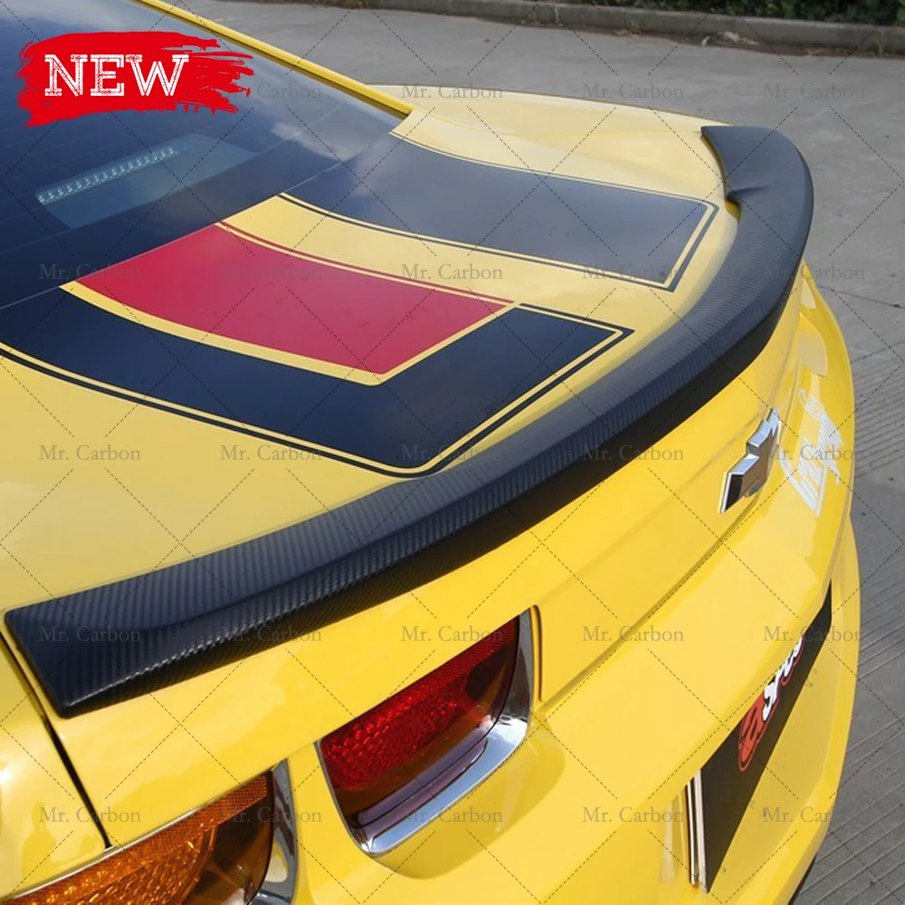 Для CHEVROLET CAMARO 10-13 OEM стиль углеродное волокно стекло задний спойлер отделка кузова