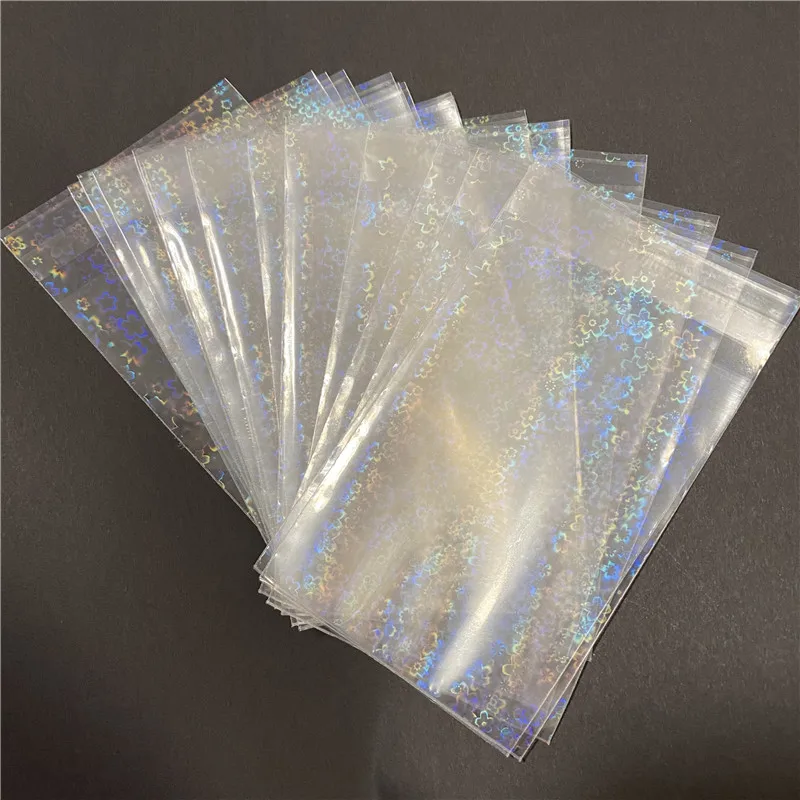 100 шт./лот Цветочная Лазерная мигающая запечатывающая карточная насадка для