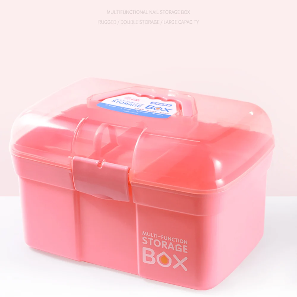 Ручной Портативный маникюрные инструменты для ногтей чехол большой Ёмкость