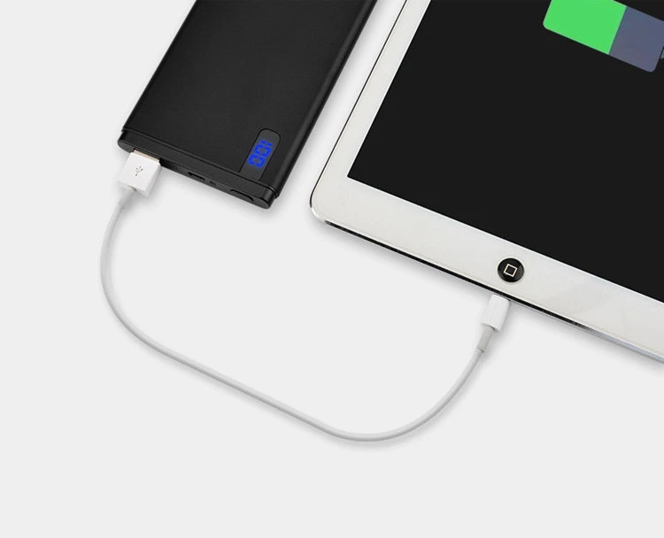 30000 мАч power bank быстрая зарядка тонкий Ультратонкий внешний аккумулятор с двумя usb-портами светодиодный цифровой дисплей портативное зарядное устройство для Xiaomi iPhone huawei