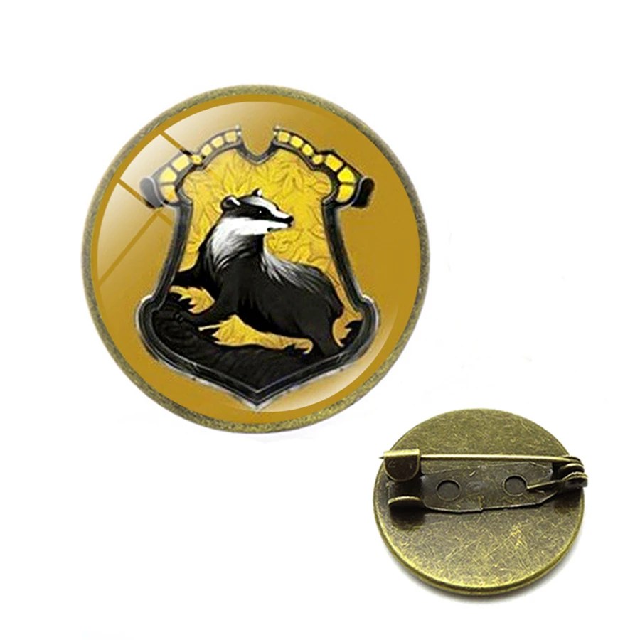 Фильм H P Знак школы Хогвартс Броши винтажные аксессуары Униформа булавки брошь