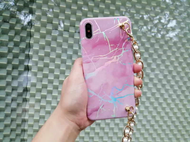 Роскошный чехол для телефона с лазерным мраморным кольцом для samsung galaxy S10 S9 S8 plus note9 note8 note10 pro s10e s7 edge с цепочкой через плечо