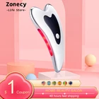 Микротоковый скребок для гуаша, Электрический массажер для лица, пластина для морщин устройство для подтяжки лица гуаша, подтягивающий лифтинг лица, уход за кожей