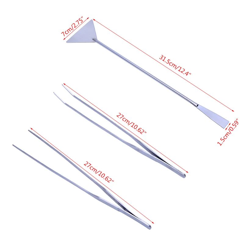 3 шт. набор инструментов для обслуживания аквариума пинцет выравниватель живого