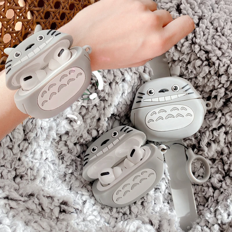 Чехол для Airpods Pro 3D с милым мультяшным Аниме Тоторо спортивный браслет чехол Apple 3
