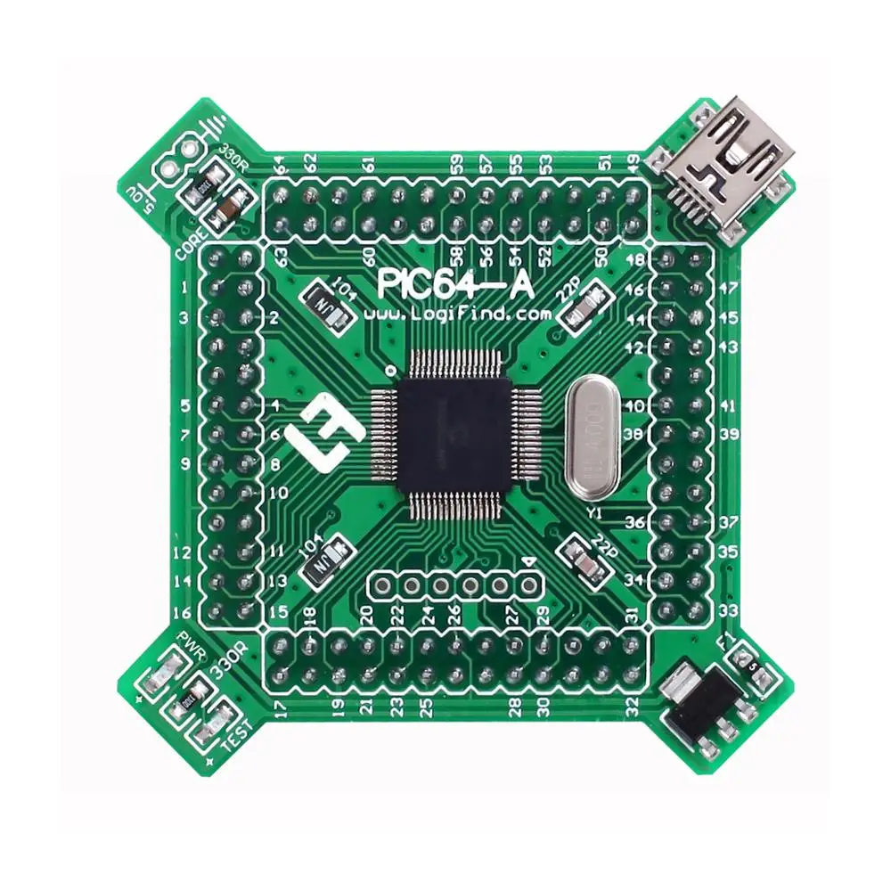PIC32 MCU доска развития обучения основная PIC64 A MZ с PIC32MZ1024EFE064|Замыкатели| |