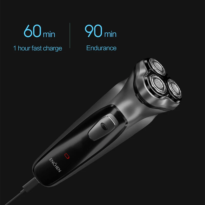 ENCHEN Blackstone электробритва для Для мужчин USB Перезаряжаемые уход за кожей лица
