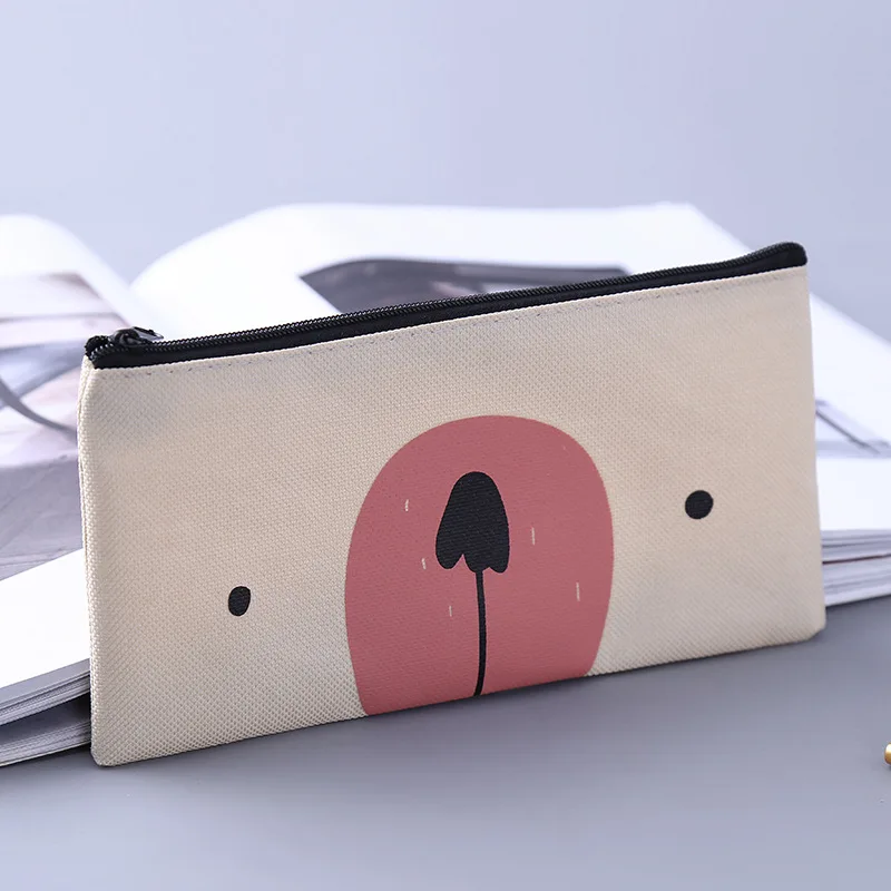 Kawaii супергероя Холст Карандаш Чехол креативные милые Ткань Оксфорд с молнией, сумка для карандашей, офисные и школьные принадлежности канцелярские принадлежности подарок - Цвет: 10