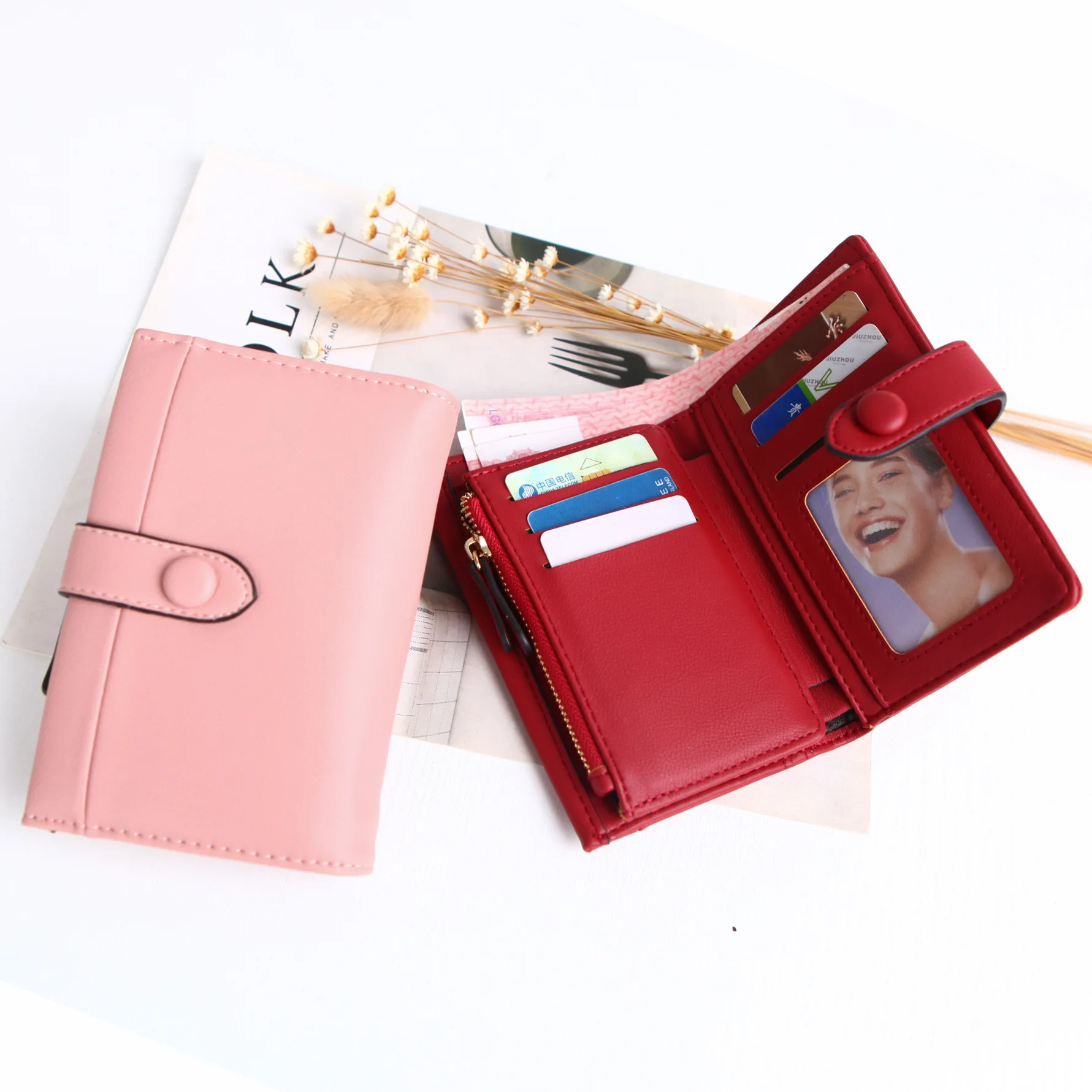 Женские кошельки складные из искусственной кожи высокое качество женский клатч