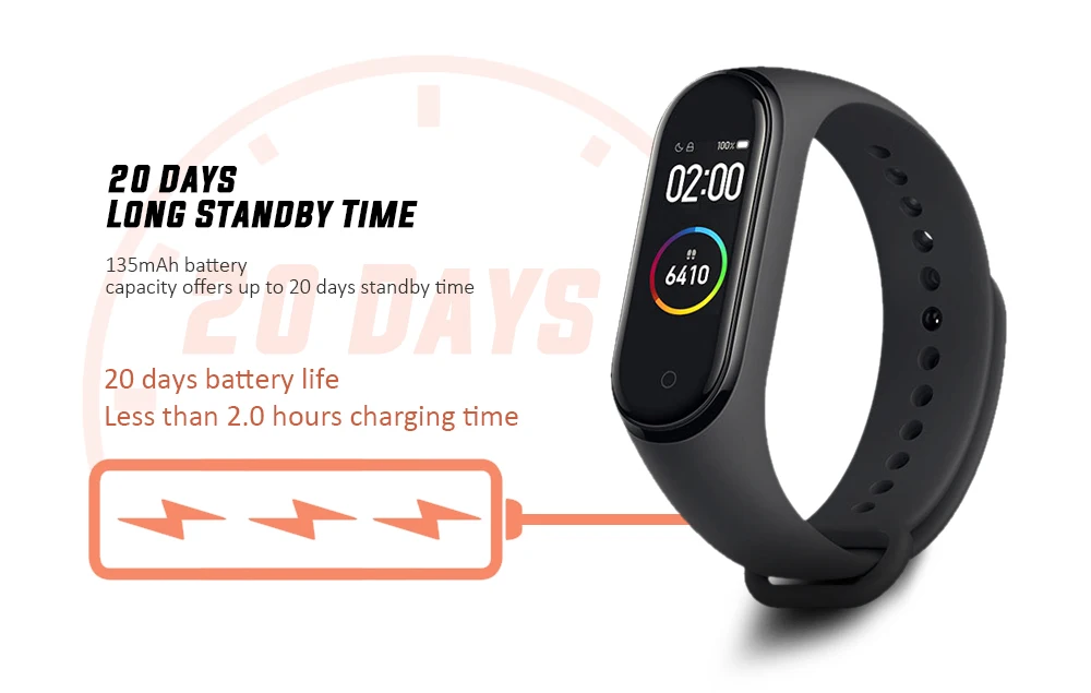 Глобальная версия Xiaomi Mi смарт-браслет 4 AMOLED цветной экран водонепроницаемый Smartband спортивные часы фитнес-браслет