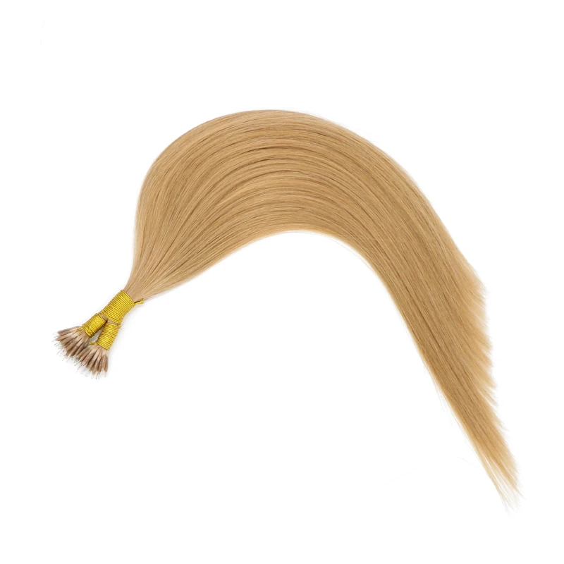Sindra Remy Hair Pre Bonded Micro Link Human Extensions #27 Color 14-24 Inch 1g/piece Beads Real | Шиньоны и парики