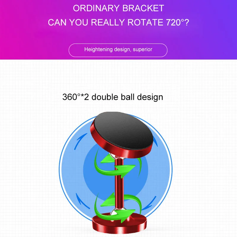 lecolli magnetic car phone holder universal magnet holder in car mobile phone holder stand mount for universal phone small ears free global shipping