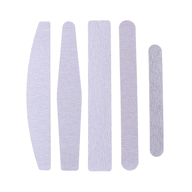 10pcs/set Sandpaper Nail File Replacement Pads Double Sided Nail Files Stainless Steel Plate Nail Art Sanding File Set