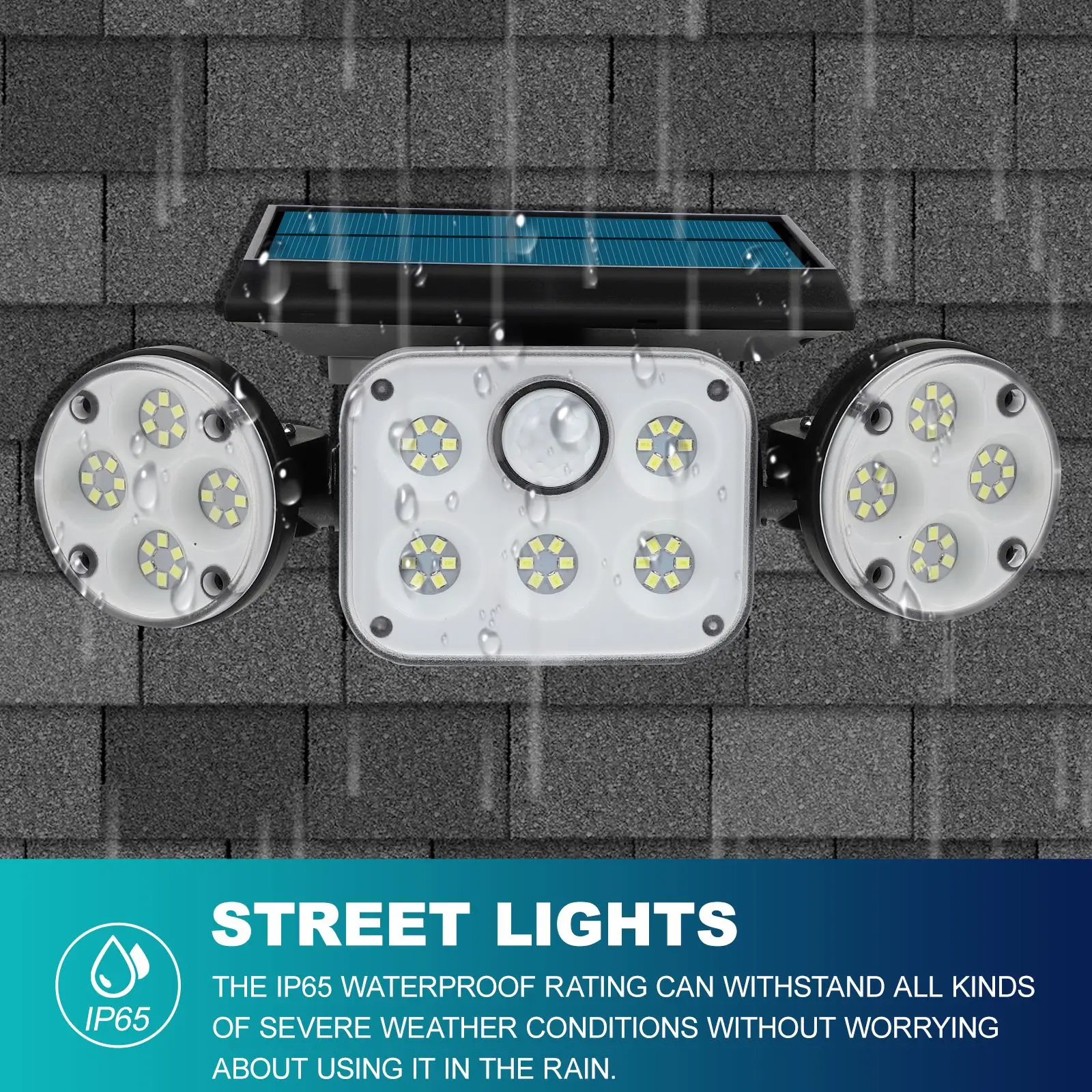 

1Pc Solar Sensor Wall Lamp Outdoor Street Garden Waterproof Lighting Lamp