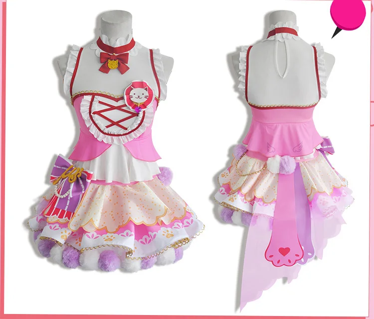 Костюм для косплея из аниме Love Live Cat с двойным конским хвостом |