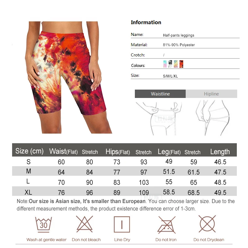 

Women's Leggings Fashion Print Pants Sports Outdoor Riding Shorts Leggings Elastic Knee Length Street Style New Top Recommend