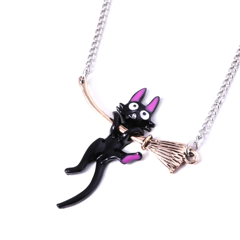 Ожерелье Аниме Хаяо Миядзаки Кики услуги доставки подвеска в виде черной кошки