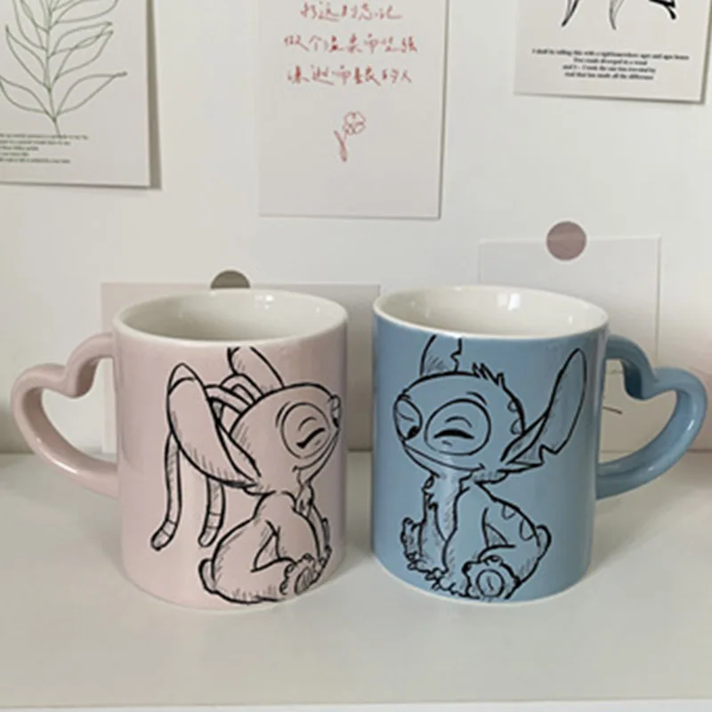 Новинка 350 мл специальная чашка в форме сердца мультяшная пара чашек с милым