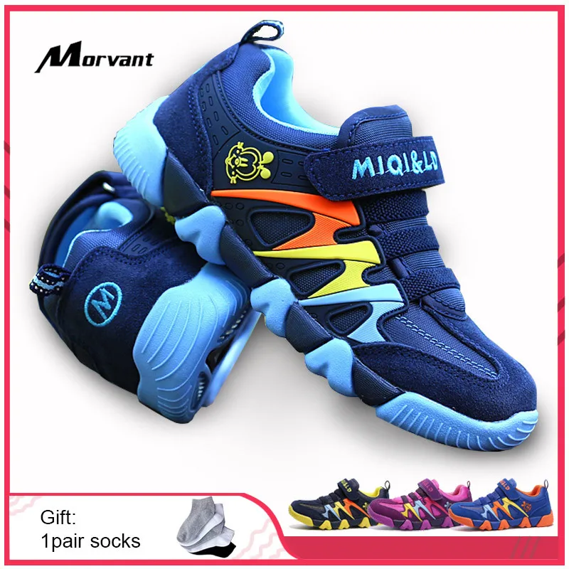 Детские кожаные кроссовки детская обувь дышащая мягкая спортивная для бега с