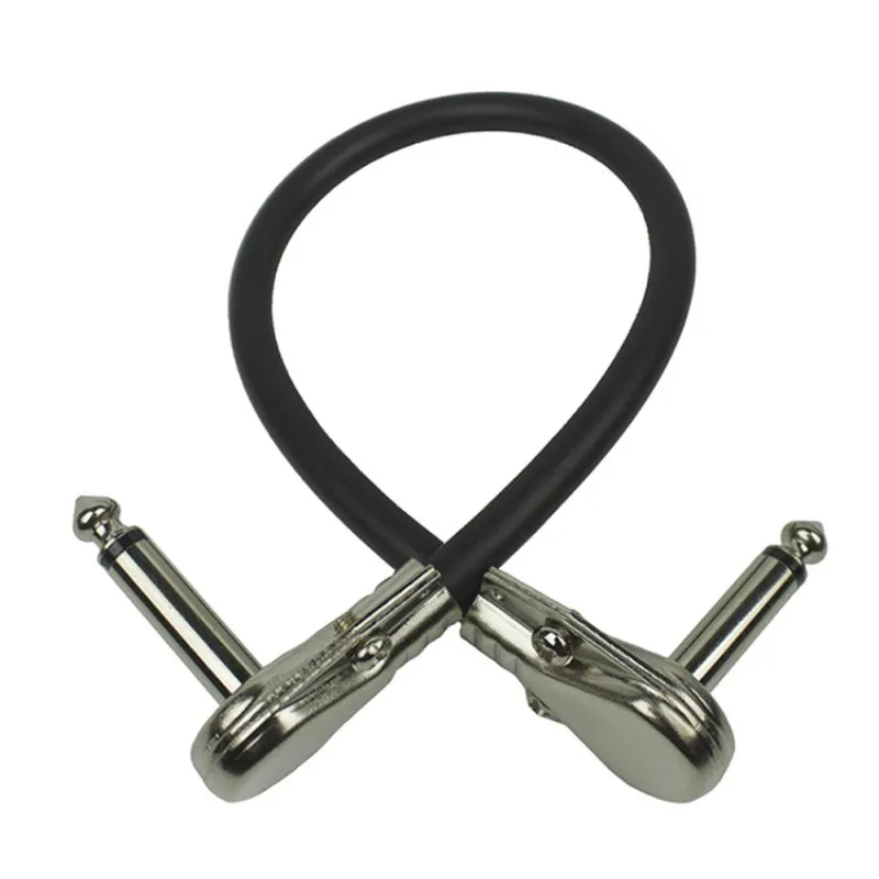 Прямая поставка соединительные кабели для гитары прямоугольный 15 см 1/4 приборные