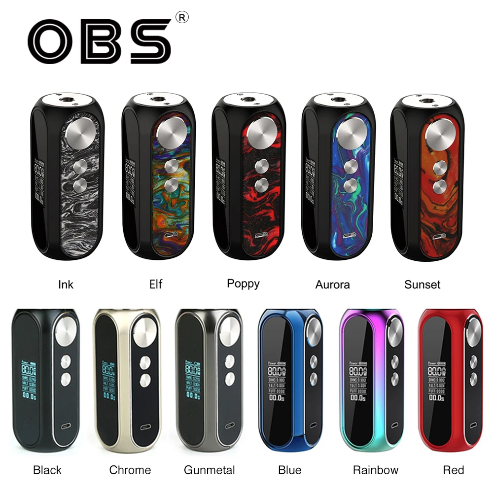 Оригинальный мод OBS Cube встроенный аккумулятор 3000 мАч макс. 80 Вт Выход электронная