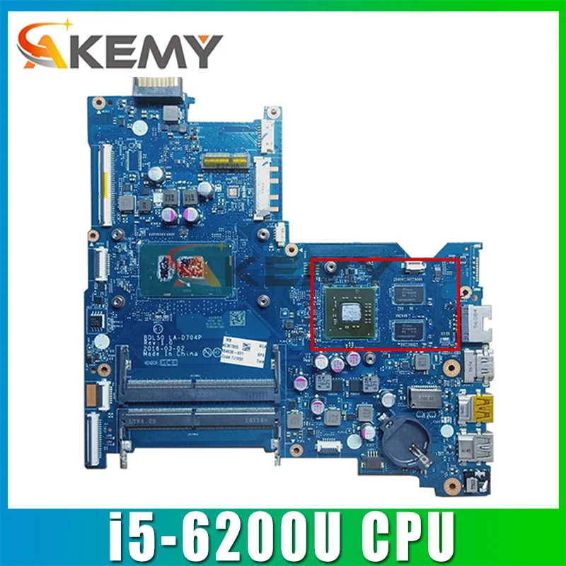 

For Hp 15-AC 15-AY Laptop Motherboard 854936-601 854936-001 BDL50 LA-D704P With SR2EY i5-6200U CPU DDR4 MB 100% Tested Fast Ship