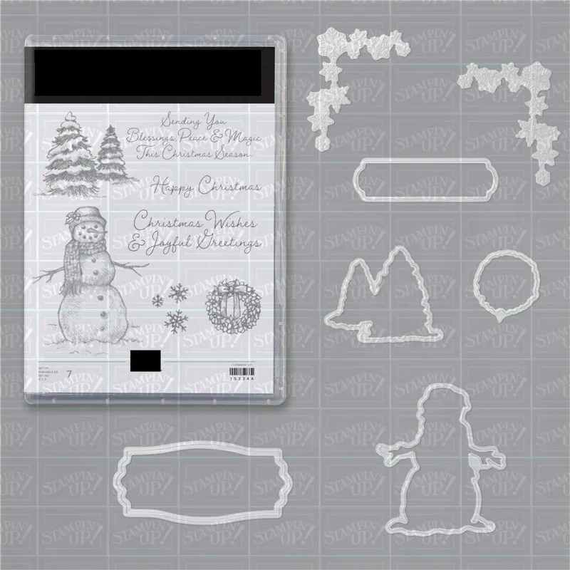 

Snowman Metal Cutting Dies and Stamps for DIY Scrapbooking Card Stencil Paper Craft Handmade Album Handbook Decoration