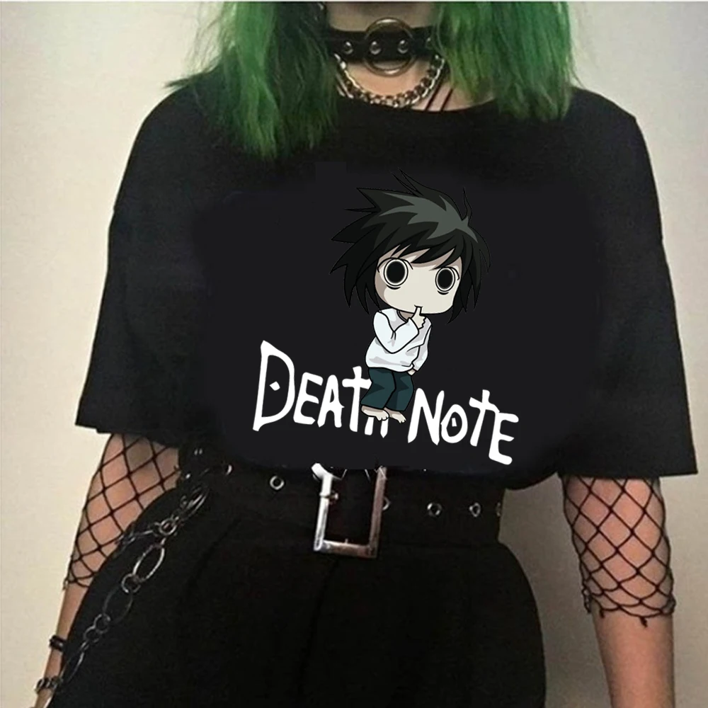 

Женская футболка с рисунком из аниме «Death Note»