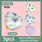 5 шт. 9 Цвета Ffp2mask дети мультфильм Kn95 Тканевая маска Mascarilla от 3 до 10 лет для детей от Ffp2 маски Защитная маска маски