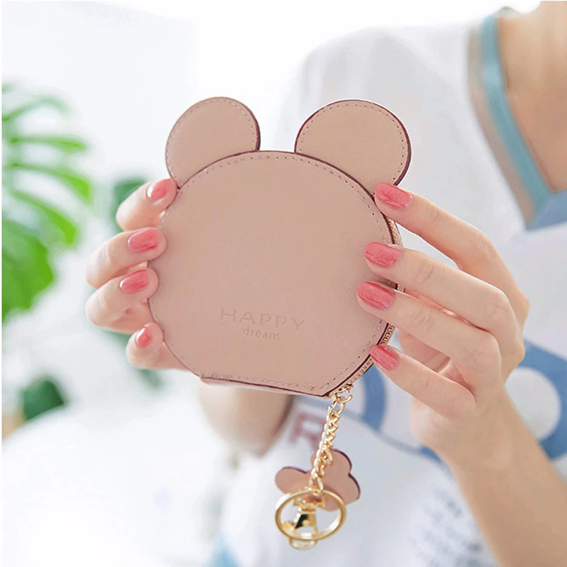Мини мыши портмоне прекрасный женский маленький мультфильм кошелек держатель